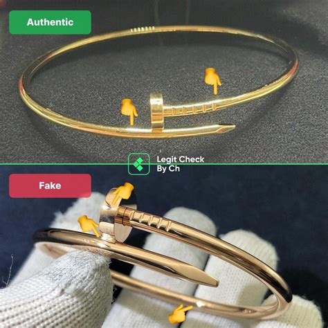 cartier clou bracelet fake
